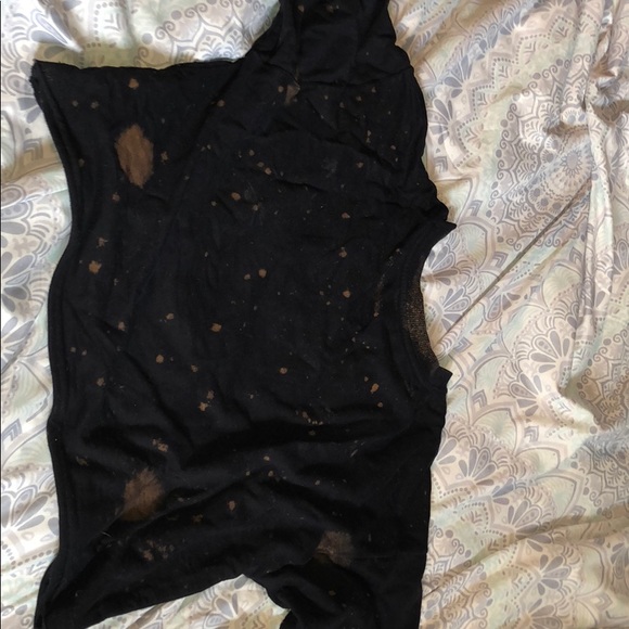 Forever 21 Tops - Crop black tye dye top Forever 21 Tops - Crop black tye dye top